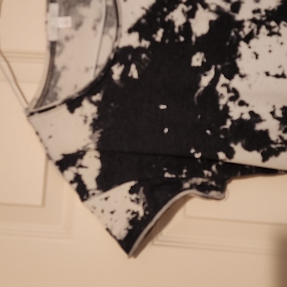 Abound Short Cap Sleeve Raw Edge Crew Neck T Shirt Mini Dress - Picture 4 of 6